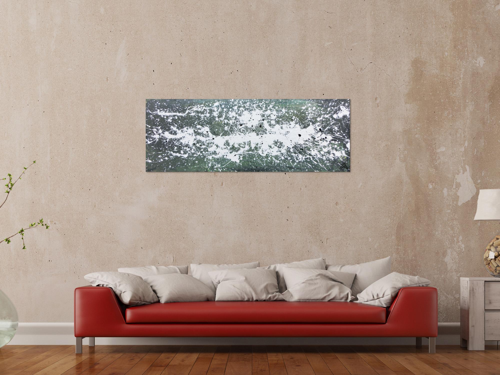 Modernes Gemälde aus Acryl abstrakt schlicht