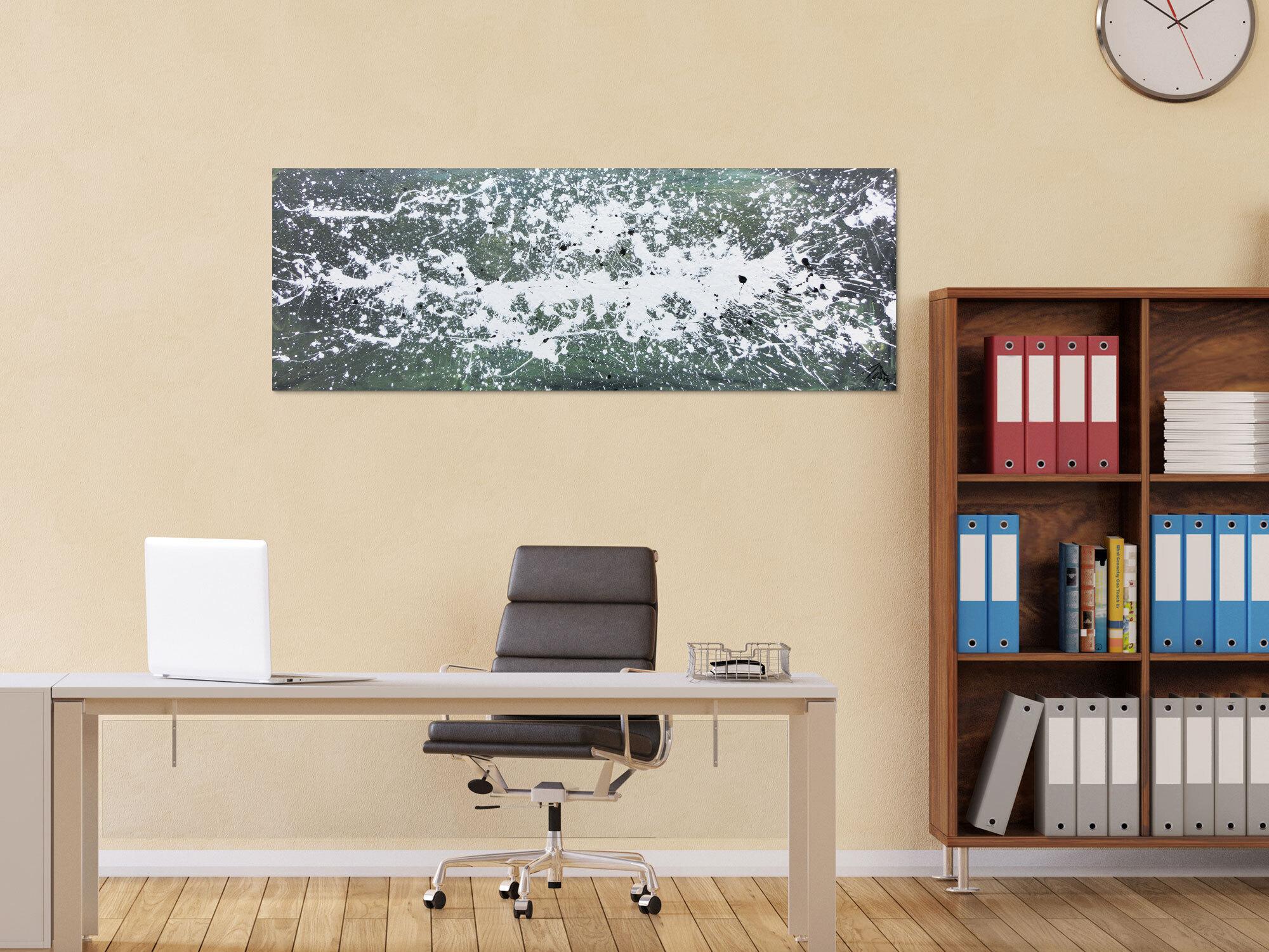 Modernes Gemälde aus Acryl abstrakt schlicht