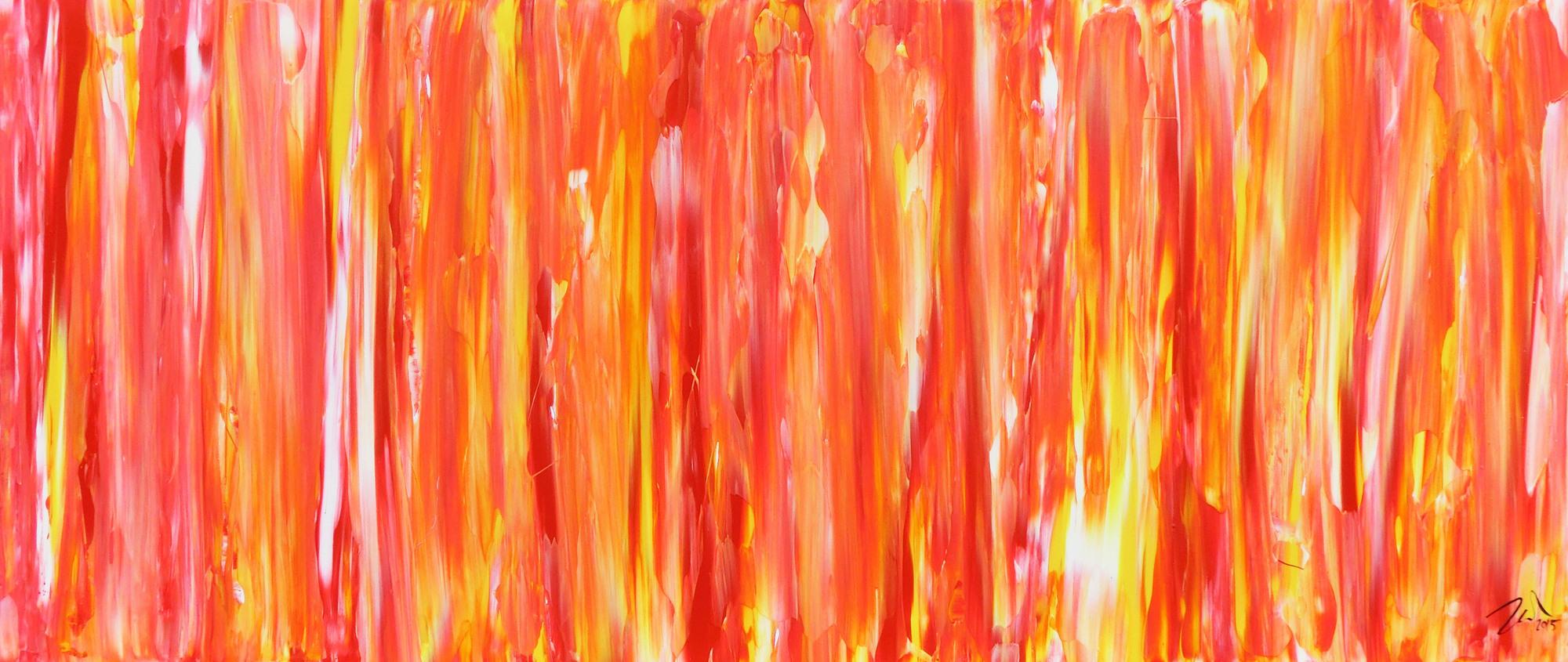Modernes Acrylbild orange gemütlich schlicht