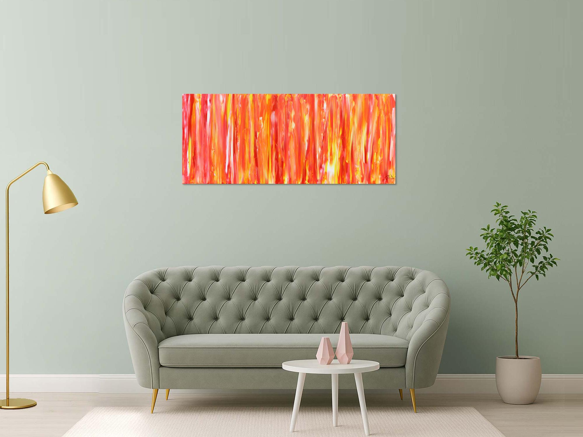 Modernes Acrylbild orange gemütlich schlicht