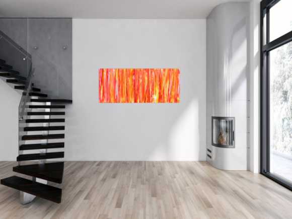 Modernes Acrylbild orange gemütlich schlicht