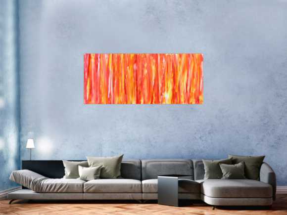 Modernes Acrylbild orange gemütlich schlicht
