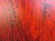 Detailaufnahme Modernes Acrylbild minimalistisch in rot abstrakt
