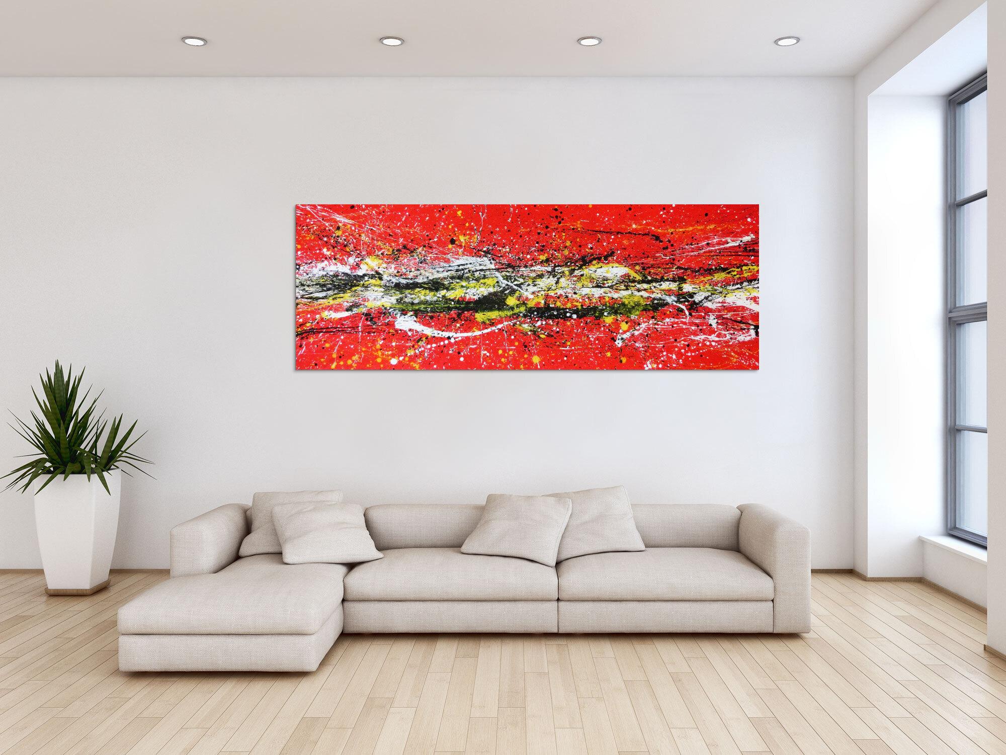 Abstraktes Gemälde rot