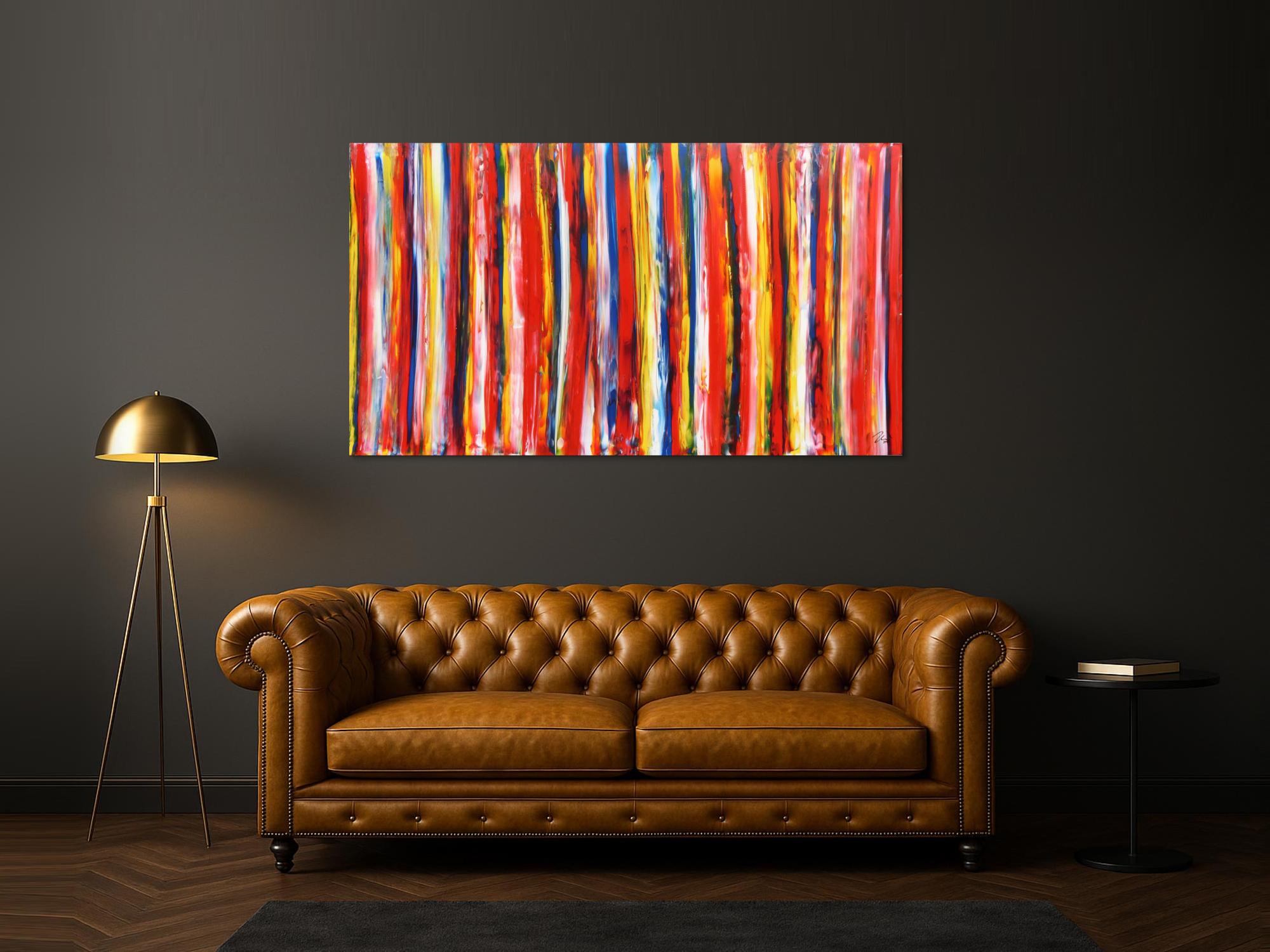 Buntes Acrylbild abstrakt modern viele Farben