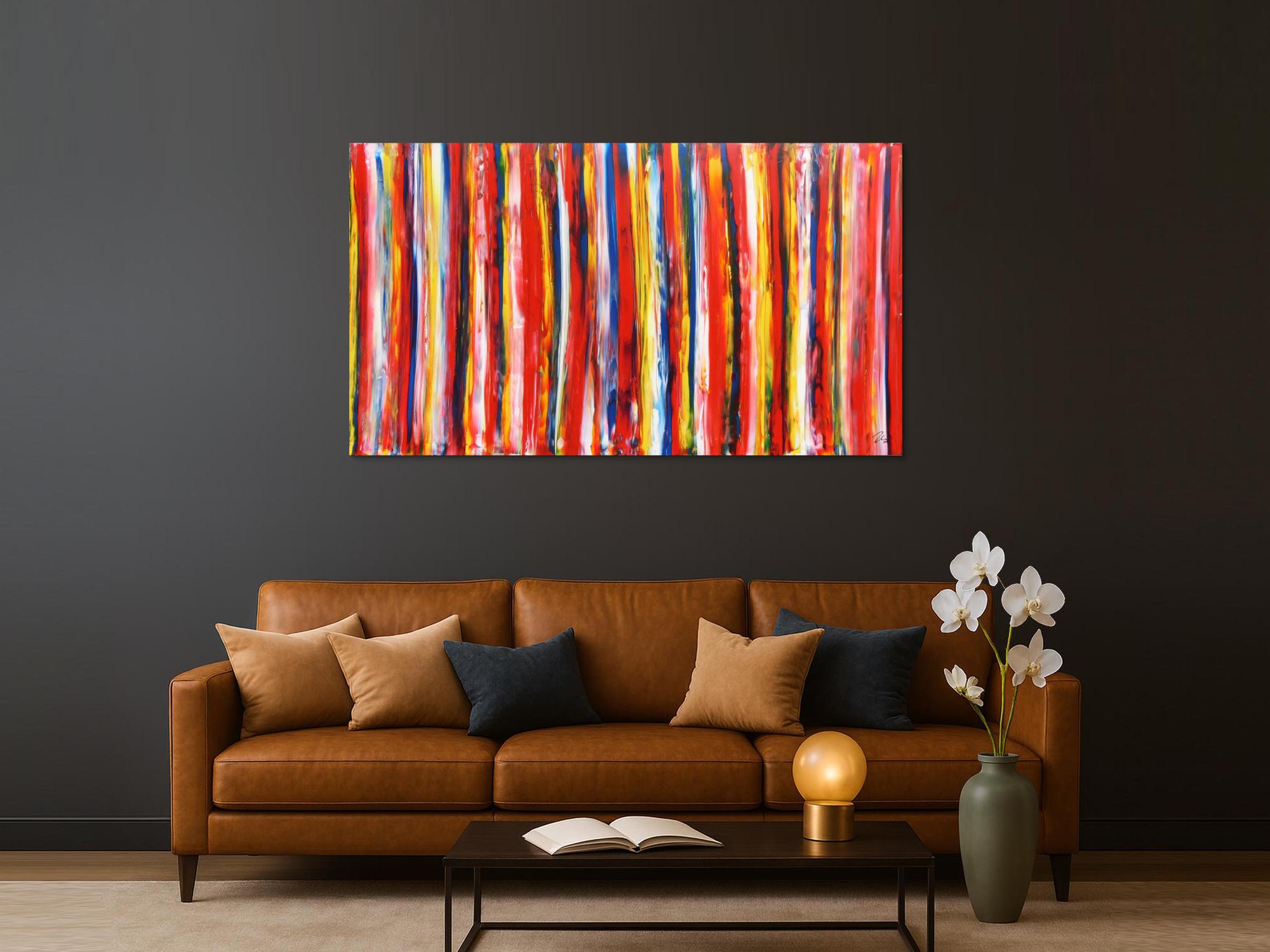 Buntes Acrylbild abstrakt modern viele Farben