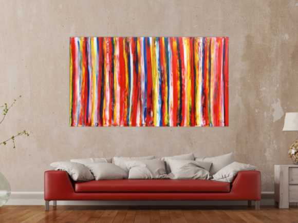 Buntes Acrylbild abstrakt modern viele Farben