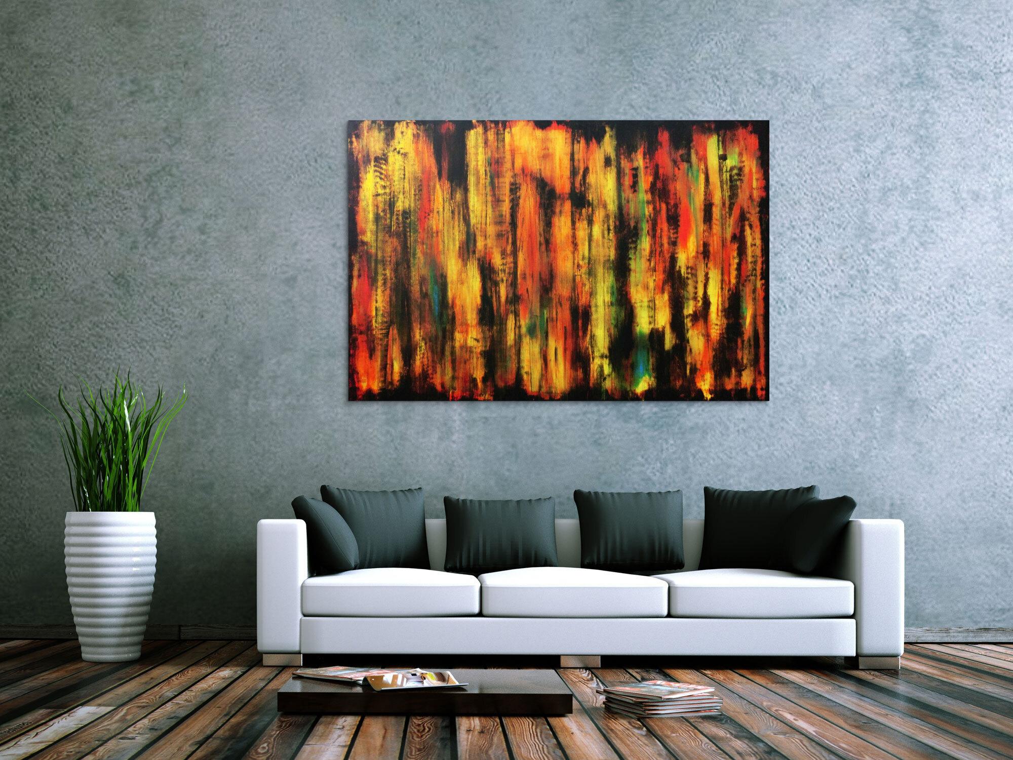 Abstraktes Gemälde im modernem Muster