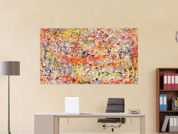 Kunstdruck Ausschnitt erstellen abstraktes Gemälde Nr. 400