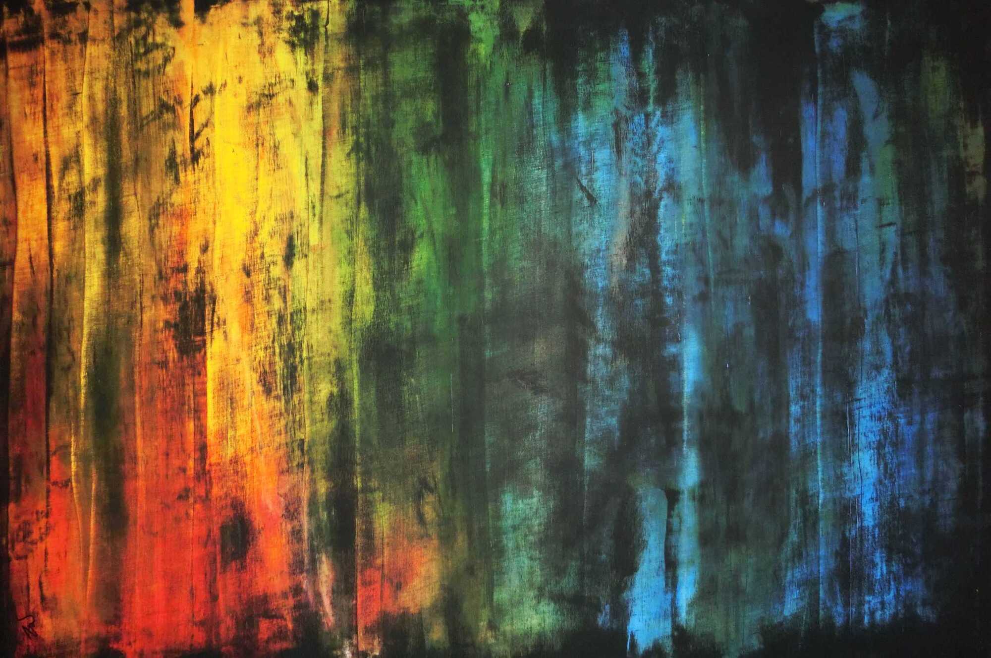 Modernes abstraktes Gemälde bunt