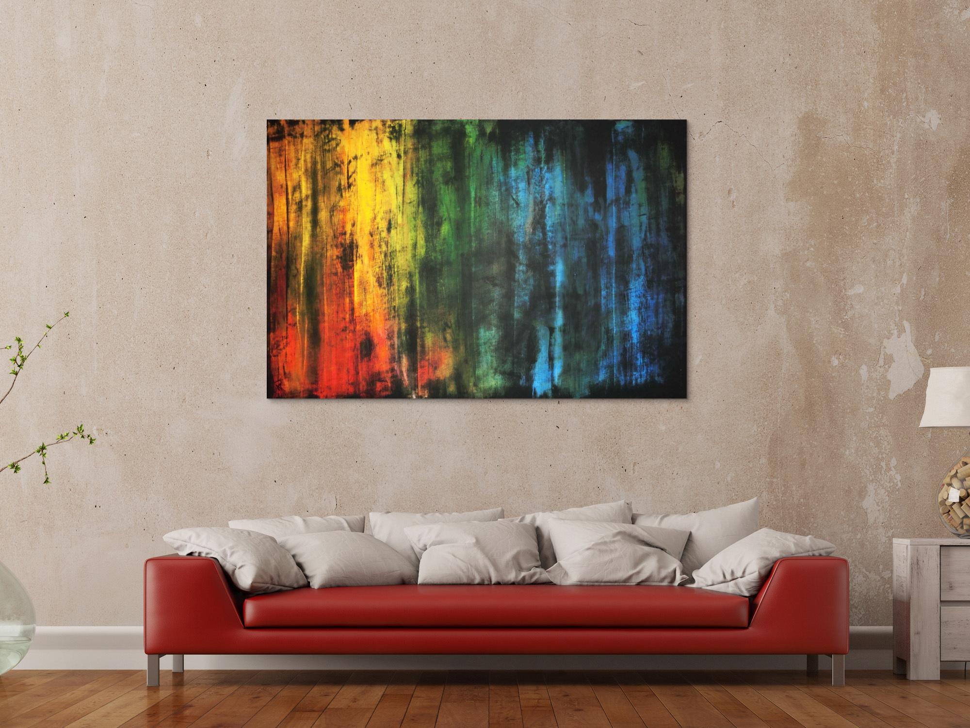 Modernes abstraktes Gemälde bunt