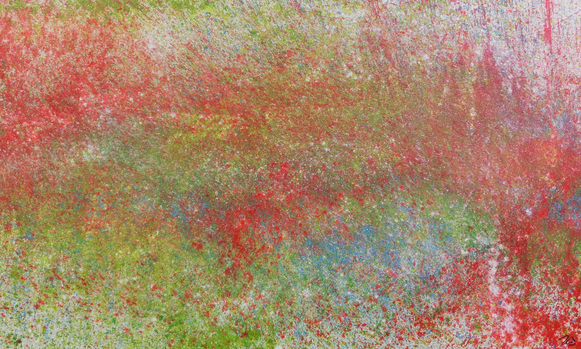 Schlichtes Aceylgemälde modern abstrakt mit hellen Farben