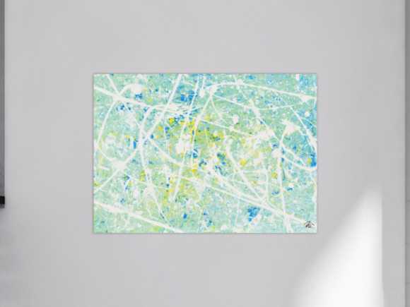 Kunstdruck auf Leinwand abstraktes Gemälde Nr. 413