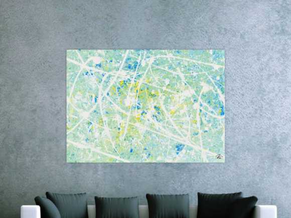 Kunstdruck Ausschnitt erstellen abstraktes Gemälde Nr. 413