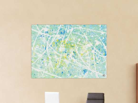 Kunstdruck Ausschnitt erstellen abstraktes Gemälde Nr. 413