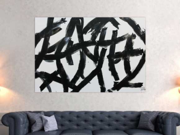 Kunstdruck Ausschnitt erstellen abstraktes Gemälde Nr. 417