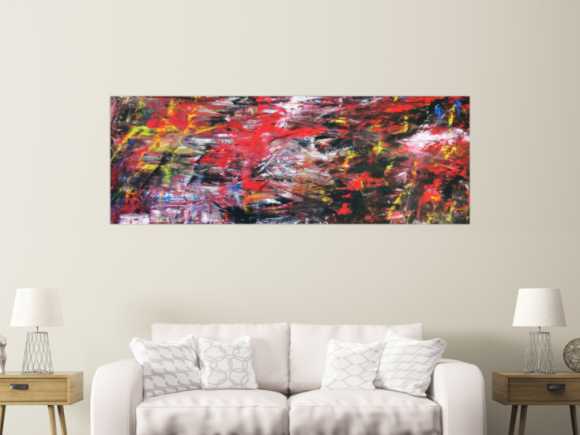 Kunstdruck Ausschnitt erstellen abstraktes Gemälde Nr. 42