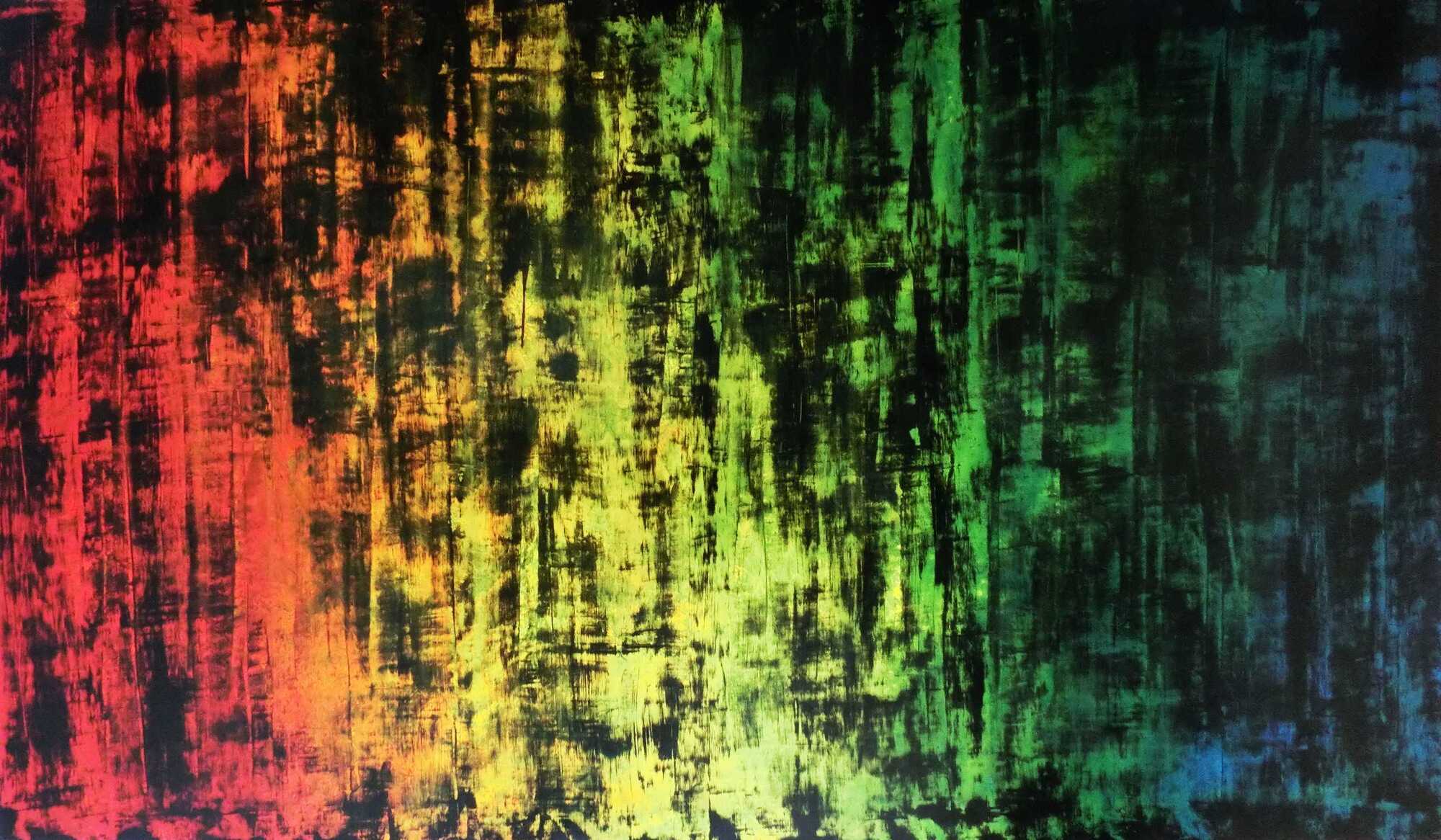 Sehr großes abstraktes Acryl Gemälde