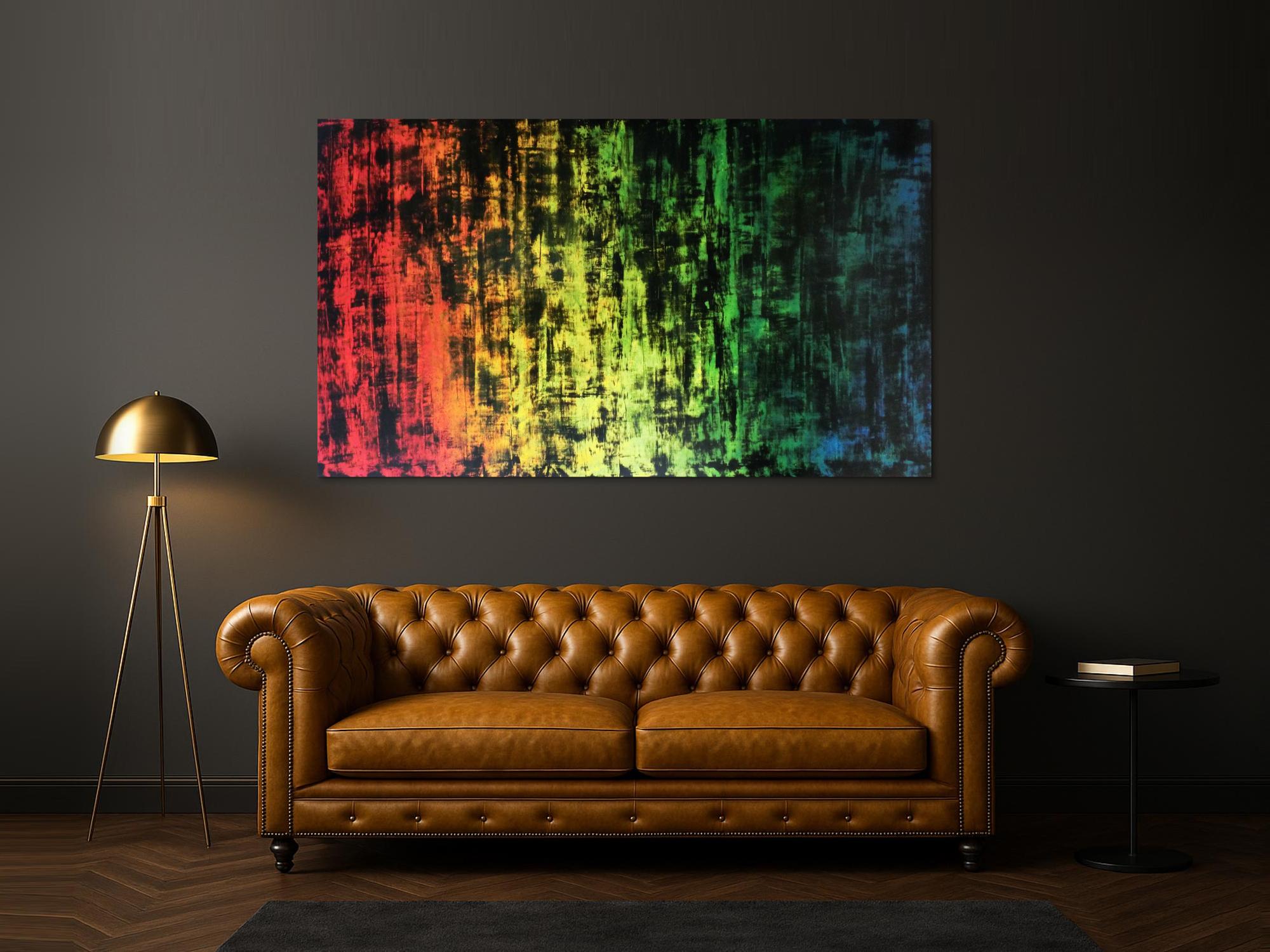 Sehr großes abstraktes Acryl Gemälde