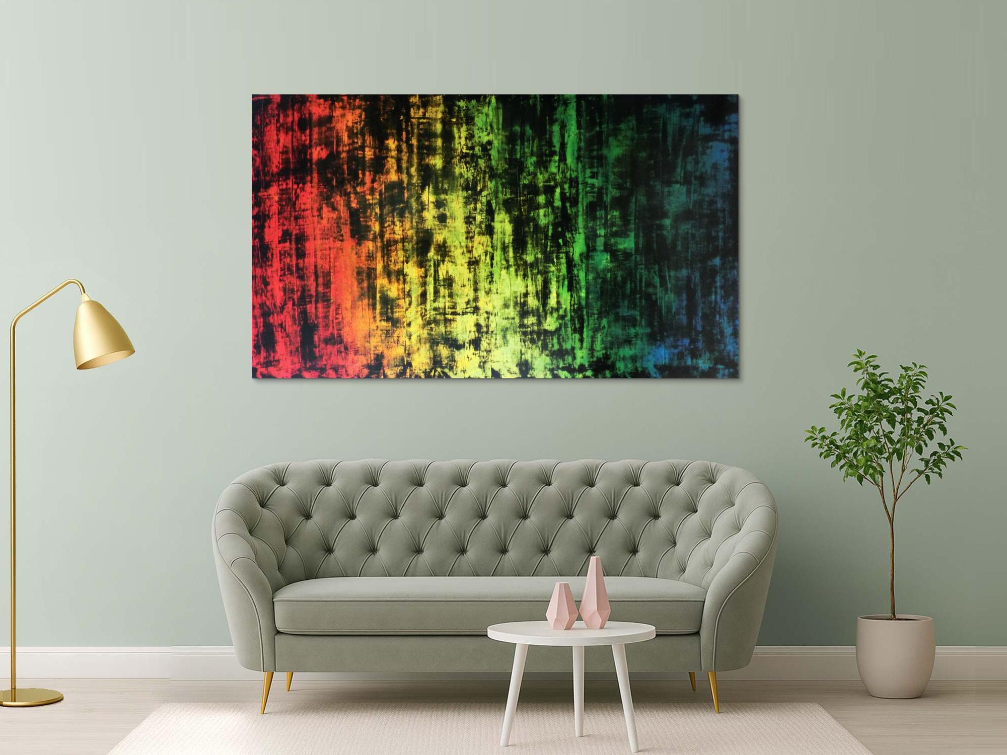 Sehr großes abstraktes Acryl Gemälde