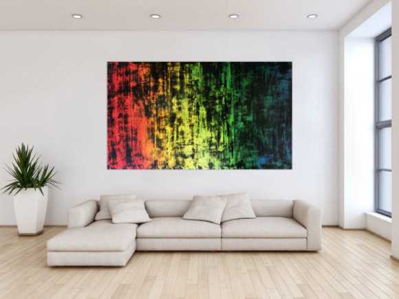 Sehr großes abstraktes Acryl Gemälde