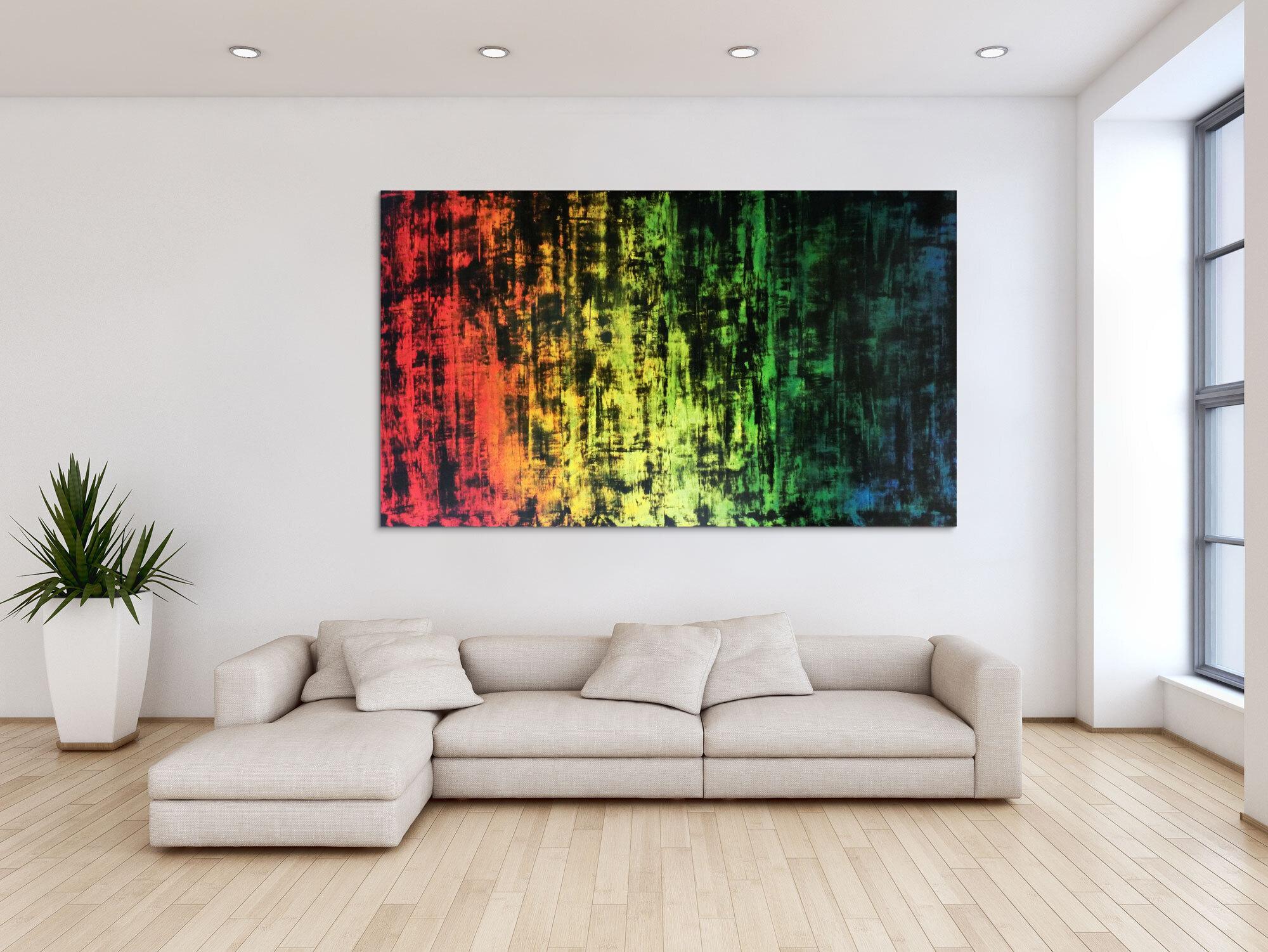 Sehr großes abstraktes Acryl Gemälde