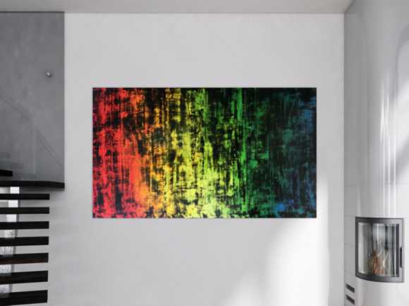 Sehr großes abstraktes Acryl Gemälde