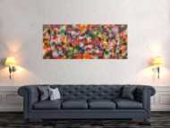 Modernes Acrylbild abstrakt bunt viele Farben