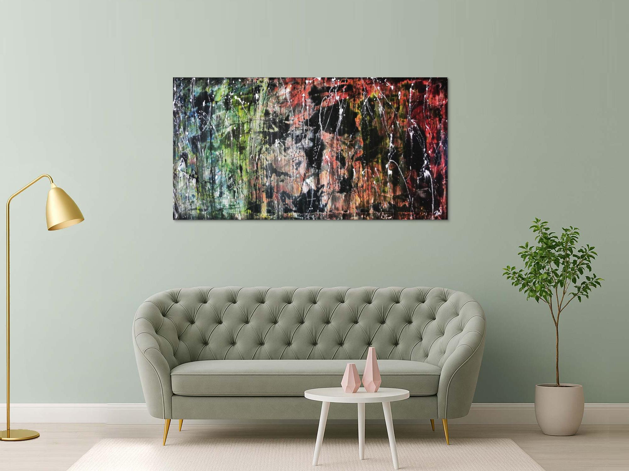 Abstraktes Acrylgemälde