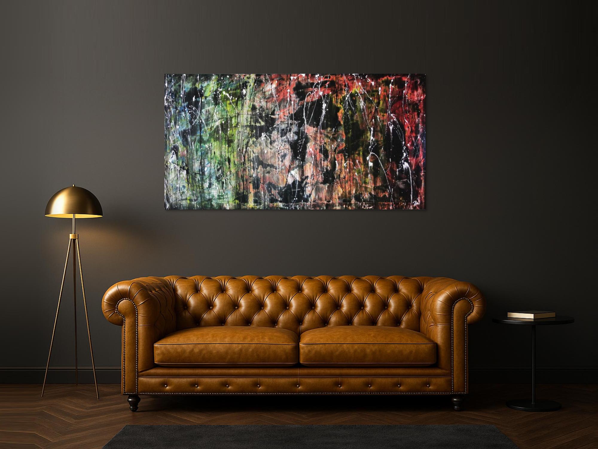 Abstraktes Acrylgemälde