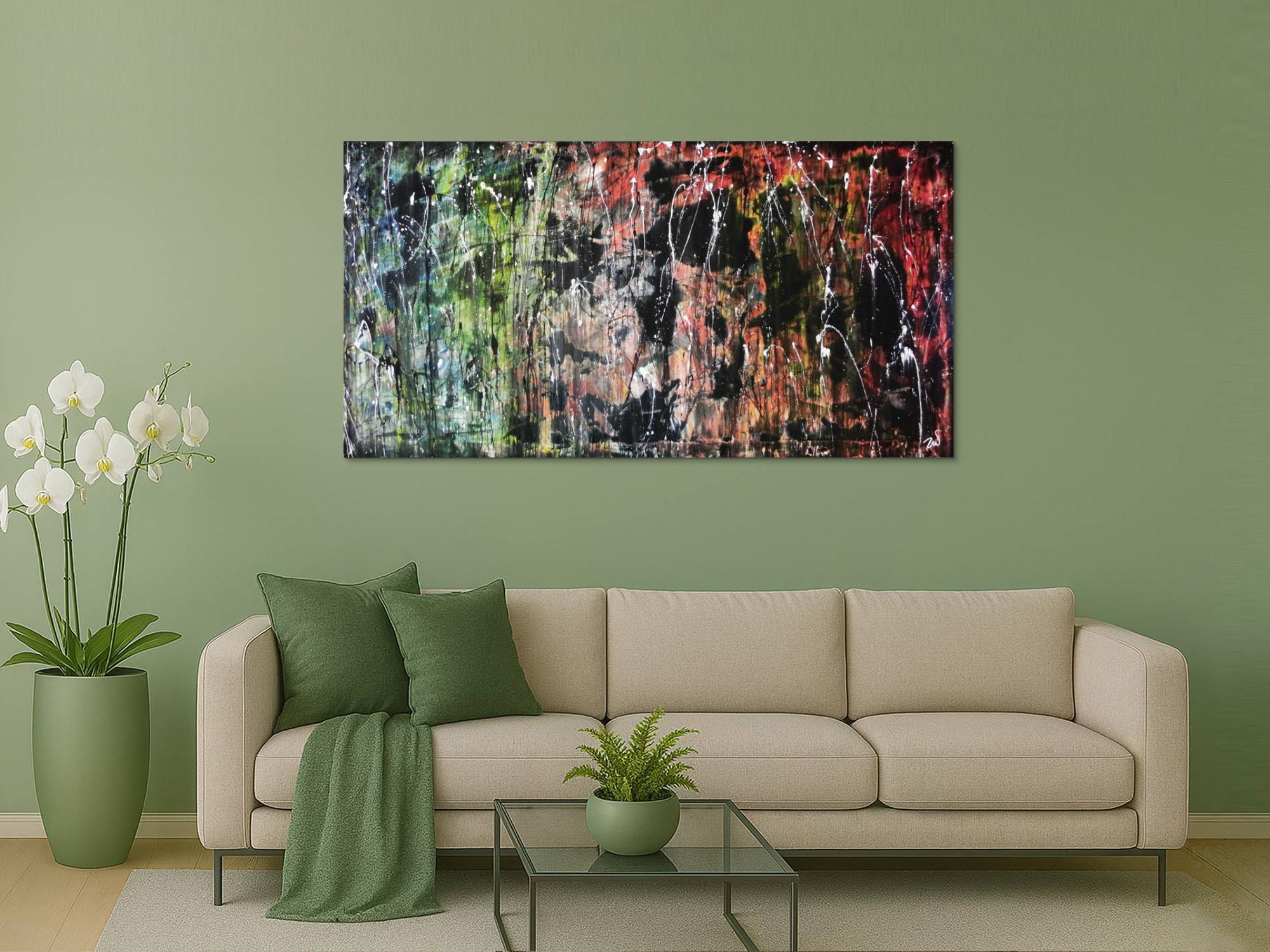 Abstraktes Acrylgemälde