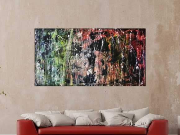 Kunstdruck Ausschnitt erstellen abstraktes Gemälde Nr. 44