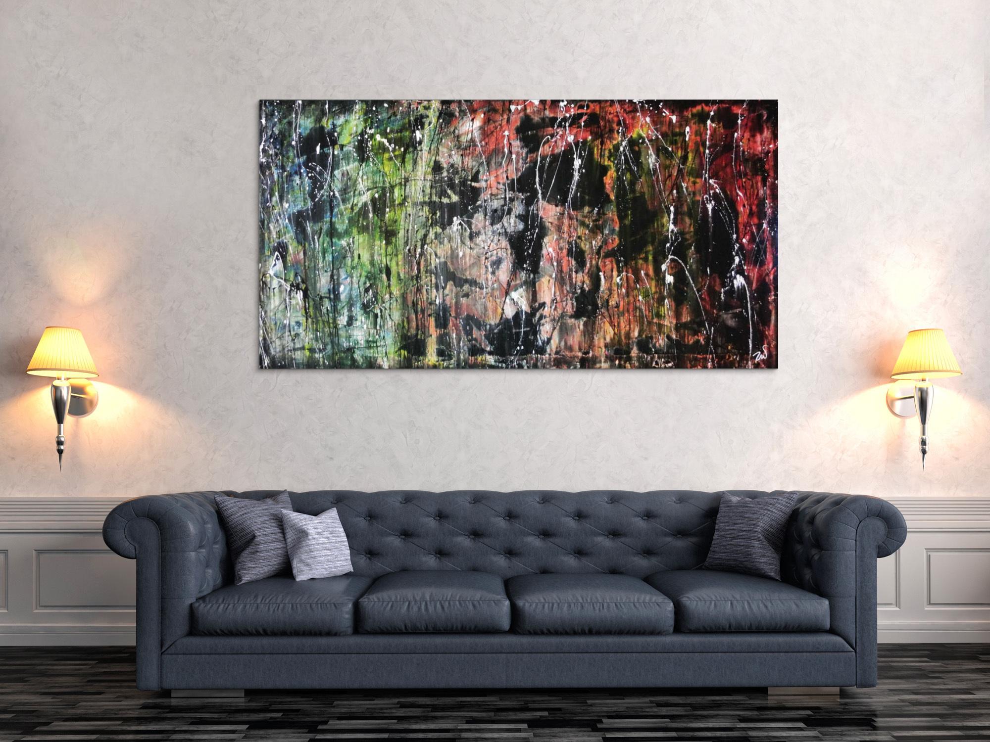 Abstraktes Acrylgemälde