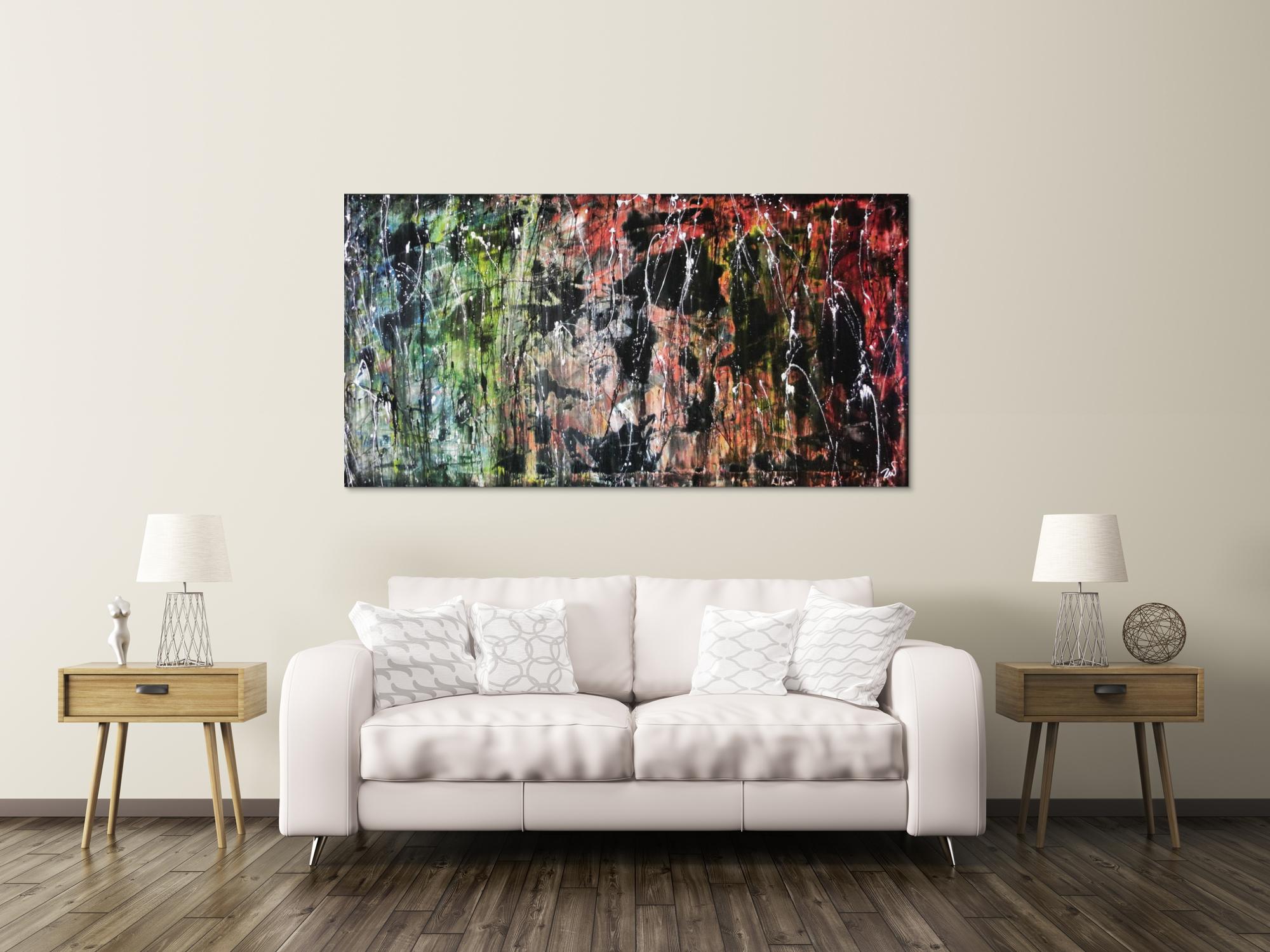 Abstraktes Acrylgemälde