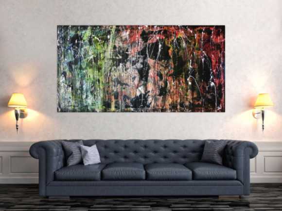 Abstraktes Acrylgemälde