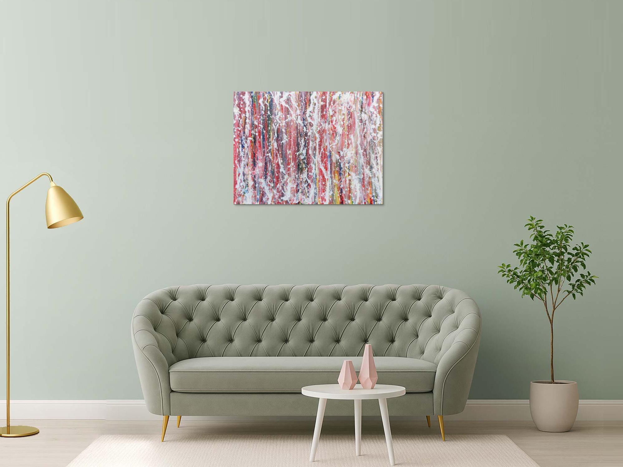 Buntes Acrylbild abstrakt modern viele Farben