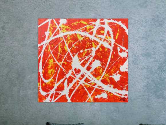 Kunstdruck Ausschnitt erstellen abstraktes Gemälde Nr. 450
