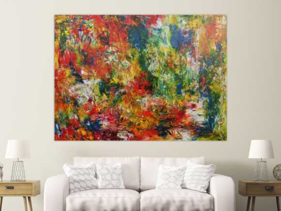 Kunstdruck Ausschnitt erstellen abstraktes Gemälde Nr. 464
