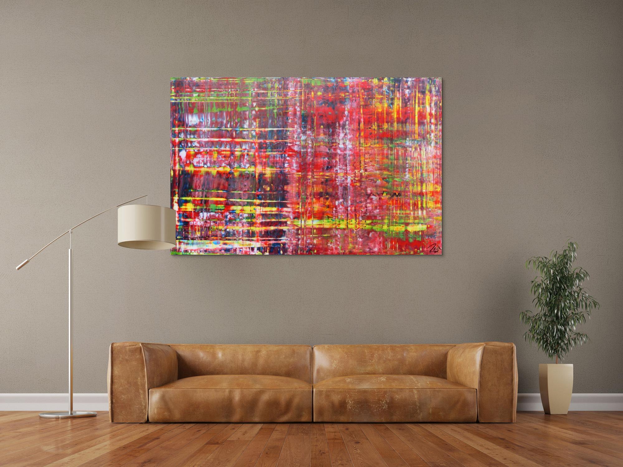 Modernes abstraktes Acrylbild in Spachteltechnik