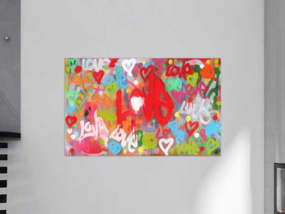 Kunstdruck auf Leinwand abstraktes Gemälde Nr. 473