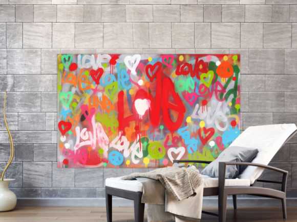 Kunstdruck auf Leinwand abstraktes Gemälde Nr. 473