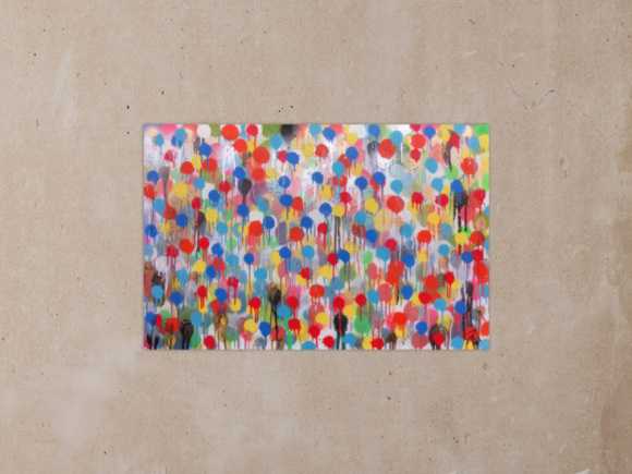 Kunstdruck Ausschnitt erstellen abstraktes Gemälde Nr. 475