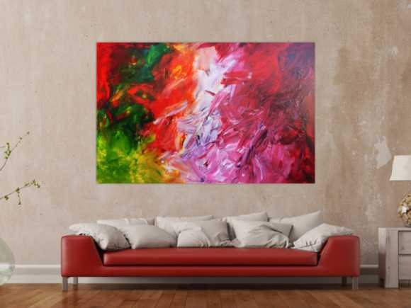 Modernes Acrylgemälde bunt modern mit vielen Farben