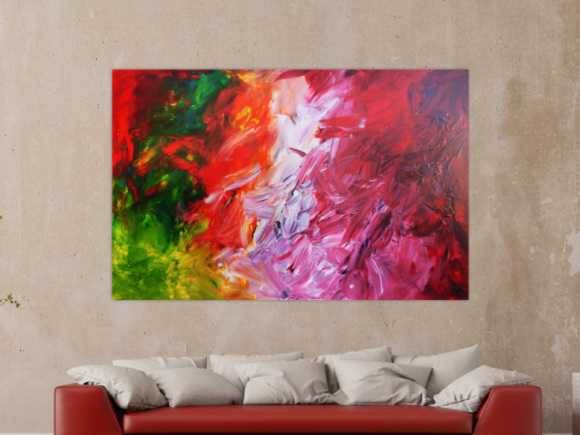 Kunstdruck Ausschnitt erstellen abstraktes Gemälde Nr. 485