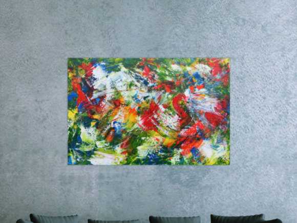 Kunstdruck Ausschnitt erstellen abstraktes Gemälde Nr. 493