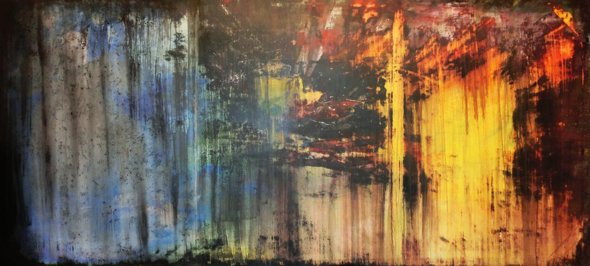 Sehr schönes abstraktes Acrylgemälde