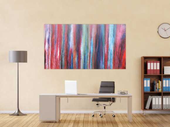Abstraktes Acrylbild sehr modern und bunt