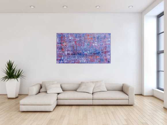 Abstraktes Acrylbild Spachteltechnik modern