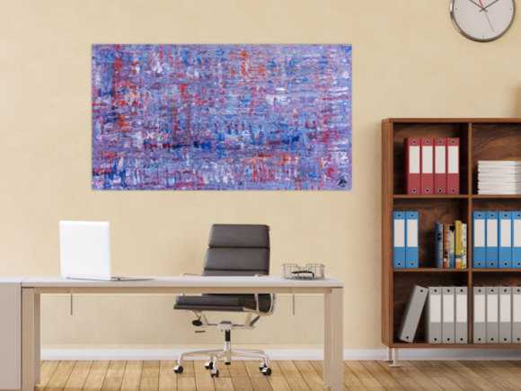 Abstraktes Acrylbild Spachteltechnik modern