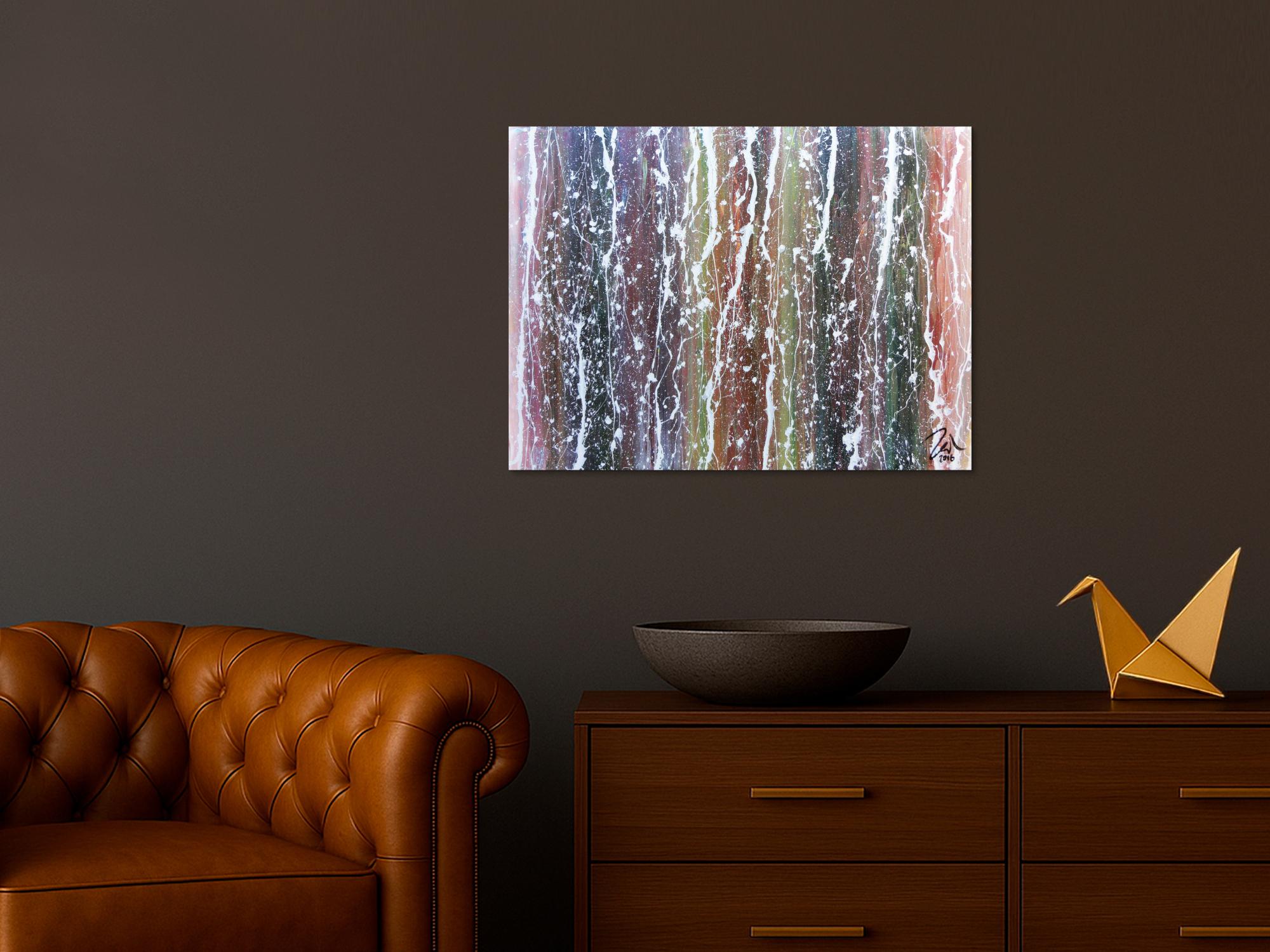 Buntes Acrylgemälde modern und abstrakt